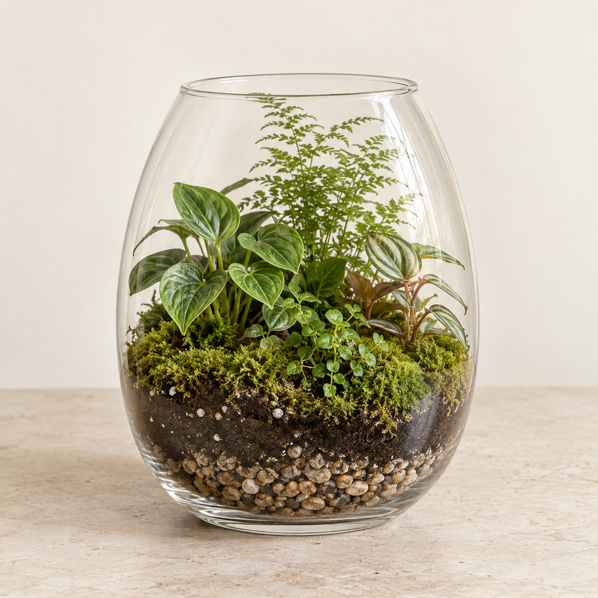 Terrarium végétal — 20 × 29 cm — visuel illustratif généré