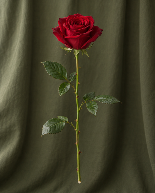 Rose Red Panther — illustration d’une tige Florae